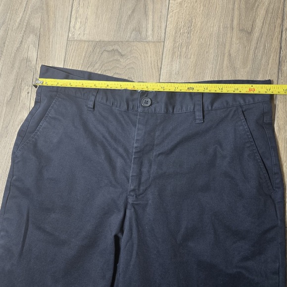 Graham Luxe Golf Pants Mens 34x32 Black Performance Chino Straight Nylon Stretch - Picture 4 of 12